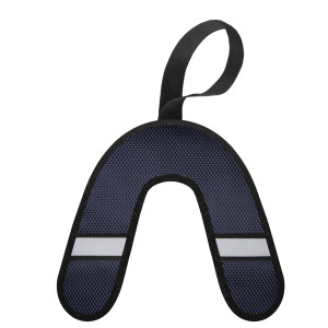 Игрушка "Кликфлип" для собак бумеранг, синий, ткань кордюра, со светоотражающей полоской 