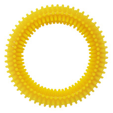 Tappi - Игрушка "Сириус" для собак кольцо с шипами, желтый, 121 мм