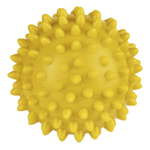 Игрушка "Персей" для собак мяч для массажа, желтый, 5,5см