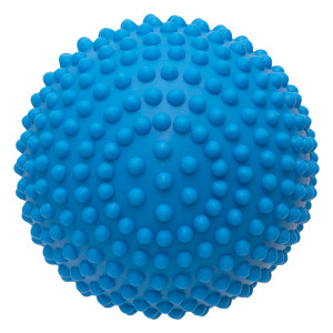Игрушка "Вега" для собак мяч игольчатый, голубой, 82мм