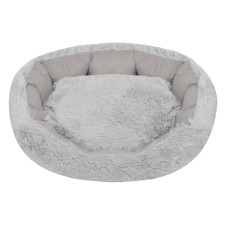 Tappi - Лежак овальный мягкий "Азеллус" с подушкой 55*45*h16см, серый