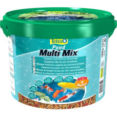 Tetra pond multimix корм для пруд.рыб (Гранулы, хлопья, таблетки, гаммарус) 10 л