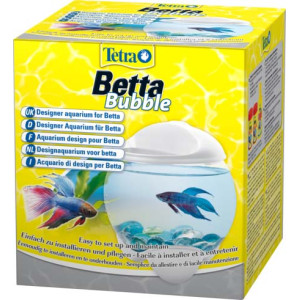 betta bubble белый аквариум-шар для петушков с освещением 1,8 л