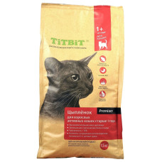 TiTBiT - Корм для активных кошек с цыпленком
