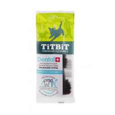 TiTBiT - Жевательный снек dental+ зубочистка с говядиной для собак маленьких пород