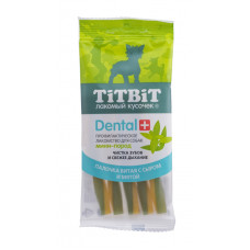 TiTBiT - Жевательный снек dental+ палочка витая с сыром для собак мини-пород