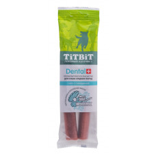 TiTBiT - Жевательный снек dental+ снек с говядиной для собак средних пород