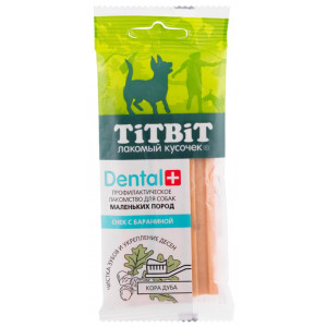 TiTBiT - Жевательный снек dental+ снек с бараниной для собак мини-пород (для мелких пород)