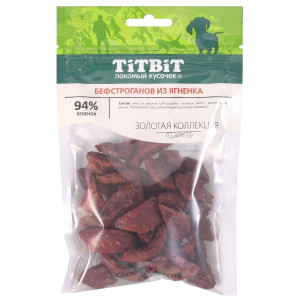 TiTBiT - Бефстроганов для собак из ягненка, золотая коллекция