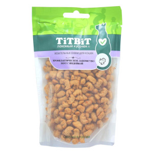 TiTBiT - Жевательный снек для кошек, профилактическое лакомство dent с индейкой