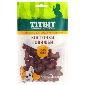 TiTBiT - Корм для собак мини пород Косточки говяжьи