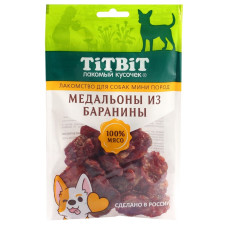 TiTBiT - Корм для собак мини пород Медальоны из баранины