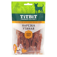 TiTBiT - Корм для собак мини пород Нарезка утиная