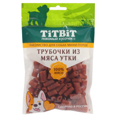 TiTBiT - Корм для собак мини пород Трубочки из мяса утки