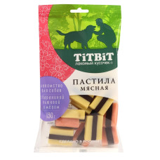 TiTBiT - Пастила мясная с бараниной клюквой и медом Лакомство для собак