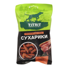 TiTBiT - Сухарики со вкусом бекона лакомство для собак