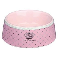 Trixie - Миска для кошек Princess, 0.18 л, ø 12 см, керамика, розовый