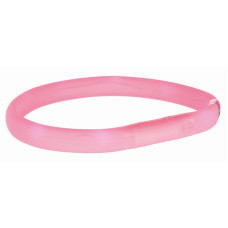 Trixie - Мигающее кольцо для собак USB, XS–S: 35 см/ф 18 мм, розовый 