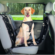 Trixie - Подстилка автомобильная для собаки с боковыми стенками, 65х145 см, чёрный/бежевый 