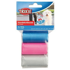 Trixie - Пакеты для уборки за собаками, 3 л, 3 рулона по 15 шт, цветные