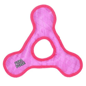 Tuffy - Супер прочная игрушка для собак Треугольник с круглым отверстием, розовый, прочность 9/10 (Triangle Ring  Tiger Pink/Pink) DF-TR-T-PP