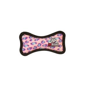 Tuffy - Супер-прочная игрушка для собак Кость, розовый леопард, прочность 8/10 (Jr Bone Pink Leopard) T-JR-B-PL