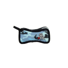 Tuffy - Супер-прочная игрушка для собак Кость, широкая, голубой камуфляж, прочность 8/10 (Jr Bone2 Camo Blue)