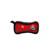 Tuffy - Супер-прочная игрушка для собак Кость, широкая, красный, прочность 8/10 (Jr Bone2 Red Paw)