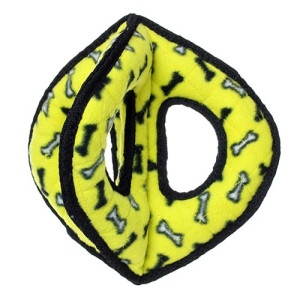Tuffy - Супер прочная игрушка для собак Тройное кольцо, желтый, прочность 9/10 (Ultimate 3WayRing Yellow Bone) T-U-3WR-YB