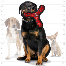 Tuffy - Супер прочная игрушка для собак Бумеранг, красный, прочность 8/10 (Ultimate Bowmerang Red Paw)