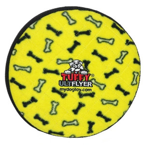 Tuffy - Супер прочная игрушка для собак Диск, желтый, прочность 8/10 (Ultimate Flyer Yellow Bone) T-U-FL-YB