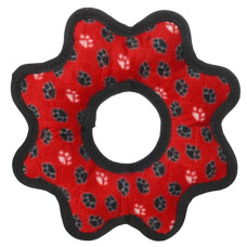 Tuffy - Супер прочная игрушка для собак Шестеренка, красный, прочность 9/10 (Ultimate Gea rRing Red Paw)