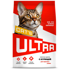 ULTRA - Полнорационный сухой корм для взроcлых кошек с курицей