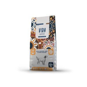 Vida Super - Корм Hunting длявзрослых собак средних и крупных пород с курицей, ягненком и овощами