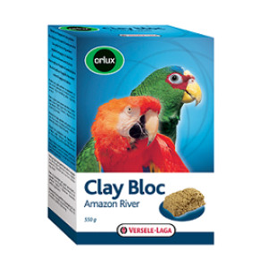 VERsele-laga минеральный блок для крупных попугаев orlux clay bloc amazon river с глиной