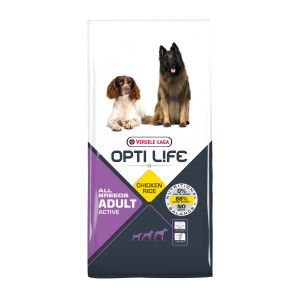 Versele-Laga - Opti Life корм для взрослых собак с повышенной активностью с курицей и рисом