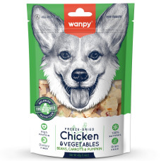 Wanpy - Сублимированное лакомство для собак "Курица и овощи"