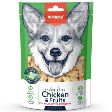Wanpy - Сублимированное лакомство для собак "Курица и фрукты"