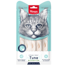 Wanpy - Лакомство для кошек «нежное пюре» из тунца и трески