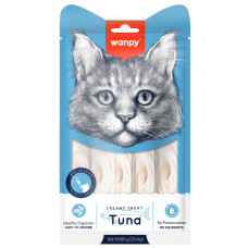 Wanpy - Лакомство для кошек "нежное пюре" из тунца 25 шт х14 г