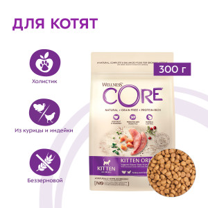 CORE - Корм для котят, из индейки с лососем