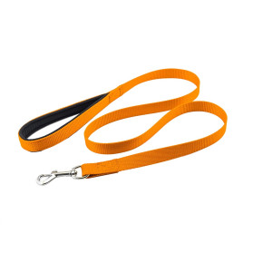 Поводок для собак Сити с мягкой ручкой оранжевый 20мм*120см