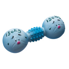 Yami-Yami - Игрушка для собак "Гантель 150кг", голубой, 13см