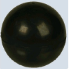 Зооник - Игрушка для собак "Мяч цельнорезиновый черный" 8см