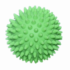 Игрушка для собак "Мяч массажный №2" винил зеленый