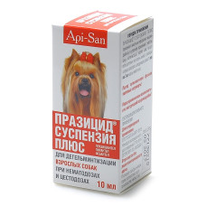 Апи-Сан - Празицид-суспензия Плюс для взрослых собак, 10 мл.