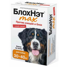 Астрафарм - Блохнэт, Капли на холку для собак крупных пород (от 30 до 40 кг), 1 пипетка 4 мл. 