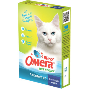 Астрафарм - Омега Neo +  Мультивитаминное лакомство для кошек с биотином и таурином