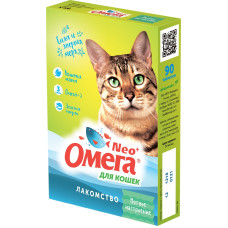 Астрафарм - Омега Neo + Мультивитаминное лакомство для кошек с кошачьей мятой