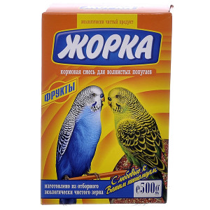 Жорка - Корм для волнистых попугаев с фруктами (коробка)